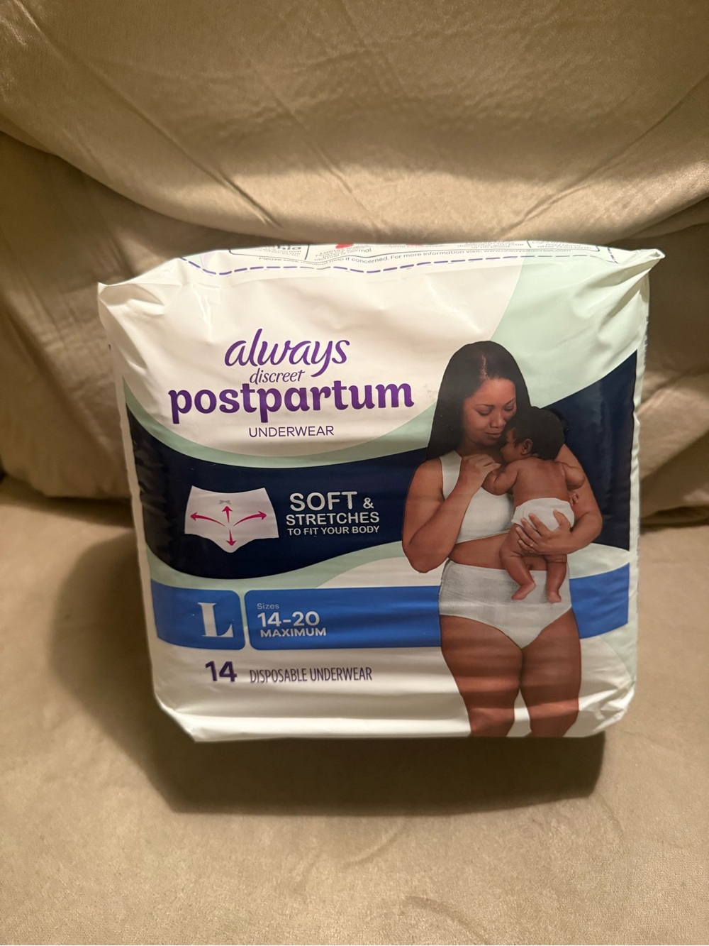 Brand new Always discreet postpartum underwear